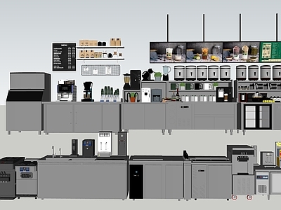 厨房用品组合 奶茶店设备 咖啡店设备 厨房设备用品 厨具 厨房用品