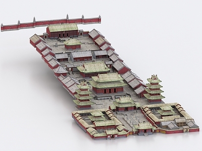 中式古建 少林寺 古建群 佛寺 寺庙 景区