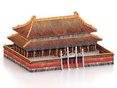 中式古建 孔庙大成殿 古建 宫殿