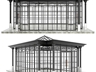 现代法式其他建筑外观 法式 玻璃