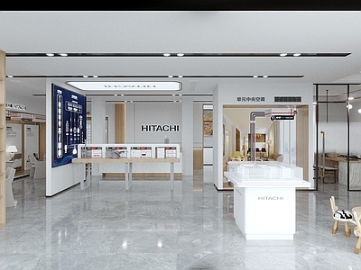 现代其他商业空间 空调专卖店 空调展厅 空调体验店 家电专卖店