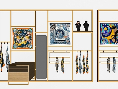 展架 现代丝巾展示架