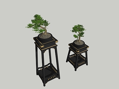 新中式中式花几 古代花架 花几 新中式花几