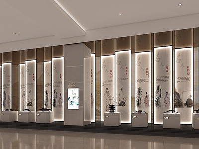 新中式其他商业空间 展厅 展馆 服务台