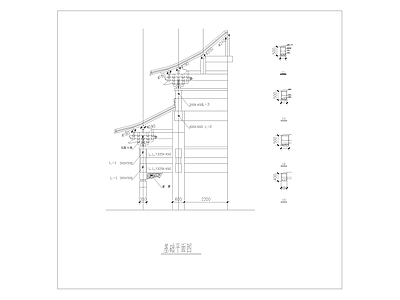 中式古建 牌坊 施工图