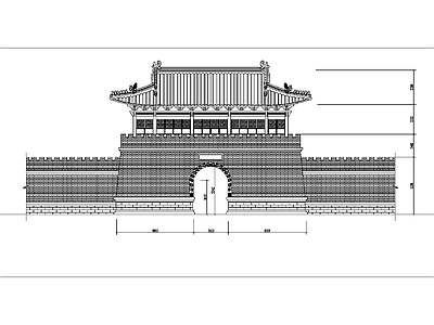 新中式古建 古建仿古山 施工图