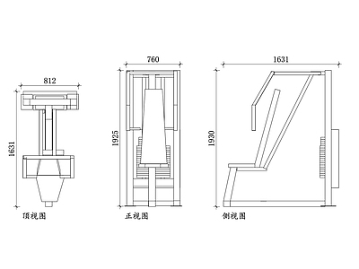 现代运动器材 健身推胸机平面图 推胸机结构图 推胸机设计图 健身布局图 推胸机使用图 施工图