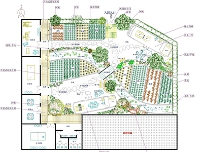 现代庭院 房车小院 施工图