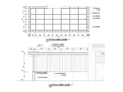 现代廊架 廊架 施工图