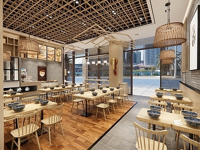 新中式现代面馆 面馆餐饮店