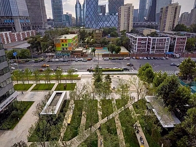 现代商业景观 亿利生态广场 施工图 商业景观