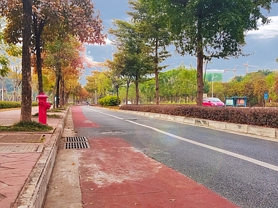 现代街道外景 街道