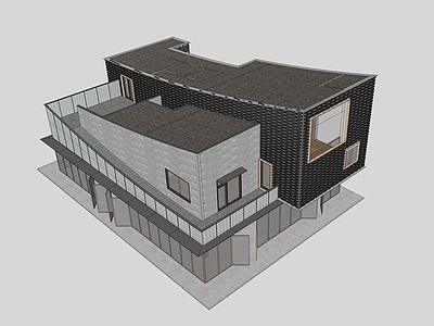 新中式现代其他商业建筑 沿街商业