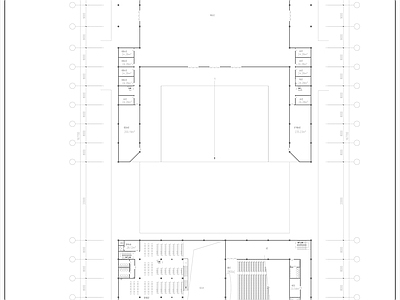 现代学校建筑 大学 大学教学楼 大教室 建筑 施工图