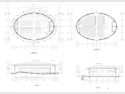 现代学校建筑 大学 大学主教 专业教室 大教室 施工图