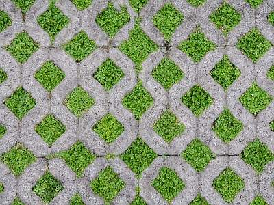 现代新中式植草砖 地砖 户外