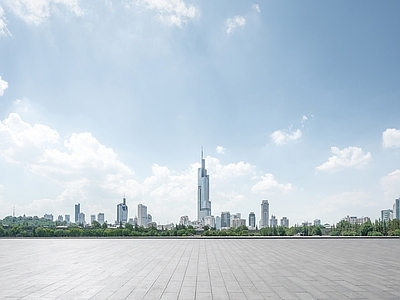 现代街道外景 街道外景 城市外景 户外蓝天 商业街外景