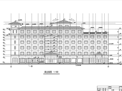 现代酒店建筑 高层建施图 施工图