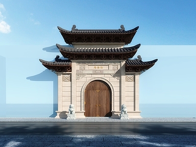 中式古建 头 大 中式大 中式头 仿古头