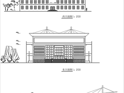 现代学校建筑 建筑设计 教学楼建筑图 施工图