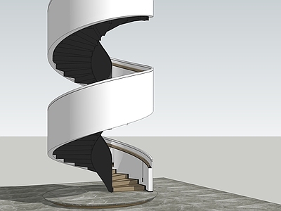现代室内景观 旋转楼梯 弧形楼梯 异行楼梯 楼梯踏步 楼梯扶手