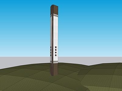 现代景观柱 现代精神堡垒 销售中心