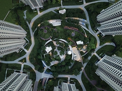 现代小区建筑 重庆礼嘉 御景湖山 山地住宅