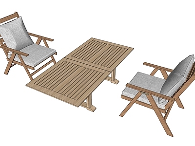 现代户外桌椅 户外 木制休闲
