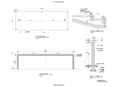 现代廊架 廊架 施工图