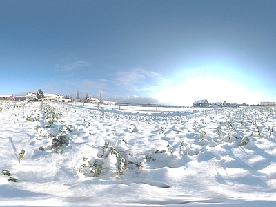 现代户外HDR 雪地HDR