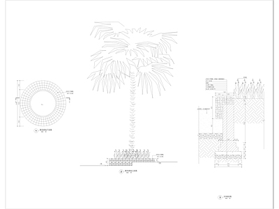 现代树池图库 池坛详图 施工图