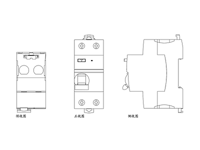 现代开关插座 空气开关平面图 空气开关结构图 开关设计图 开关布局图 开关安装图 施工图