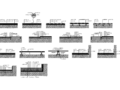 现代其他节点详图 室内地面详图做法 施工图