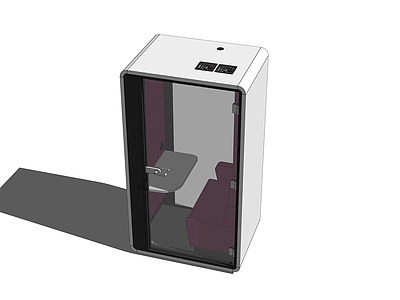现代其他办公区域 独立电话间