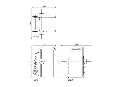 现代运动器材 健身深蹲架 深蹲架 健身架 健身器械架 深蹲站架 施工图