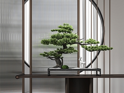 盆景 中式盆栽摆件 松树盆景