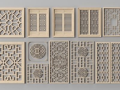 中式隔断 中式隔断 镂空隔断 木隔断
