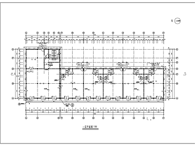 现代商业街 某沿街商铺建筑图 施工图