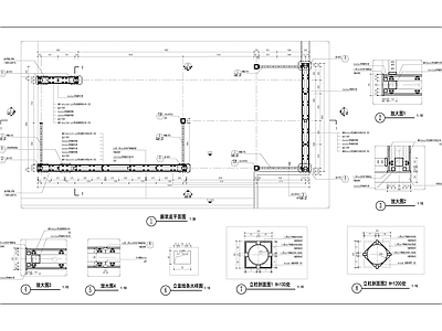 现代新中式廊架 中轴廊架 休闲廊架 施工图