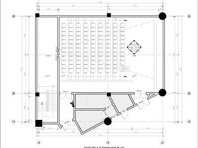 现代新中式电影院 影视厅 多功能厅 剧院 巨幕影厅 施工图 电影院