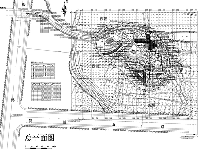 公园景观 永康岛体检康复 保健 公园广场规划景观 平面图 施工图