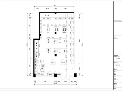 现代水果店 水果店 蔬果店 生鲜店 生活超市 施工图 水果店