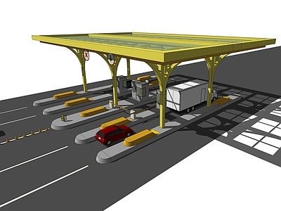 现代收费站 小型公路收费站