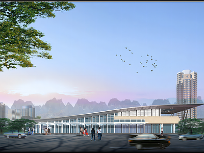 现代客运站 客运枢纽 平立剖全套图纸 施工图