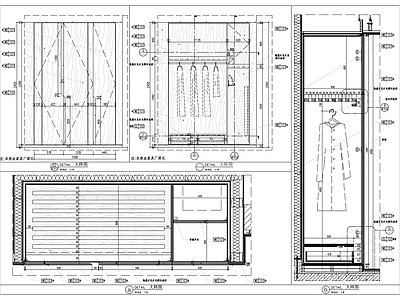 家具节点详图 客房大样 施工图