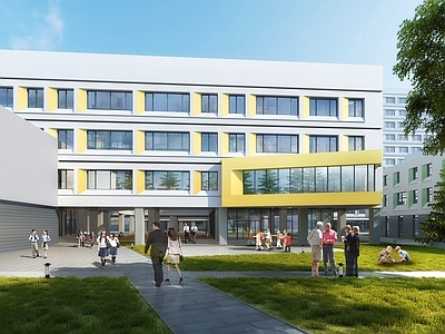 现代学校建筑 16班小学 施工图