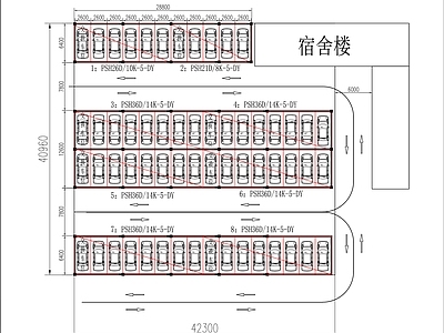 钢结构 机械车库 立体停车库 升降 升降横移式 机械 施工图