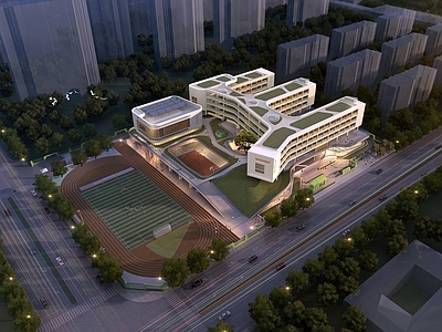 现代学校建筑 中学 施工图