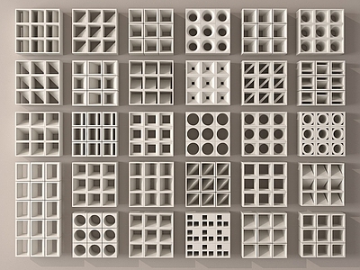 建筑材料 现代建筑材料 镂空水泥砖 水泥砖隔断
