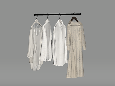 衣服 现代 服饰 挂衣杆